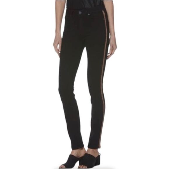 PAIGE pants with gold stripes - Picture 2 of 9